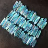 Wholesale beautiful electroplating angel blue aura quartz points healing for decoration