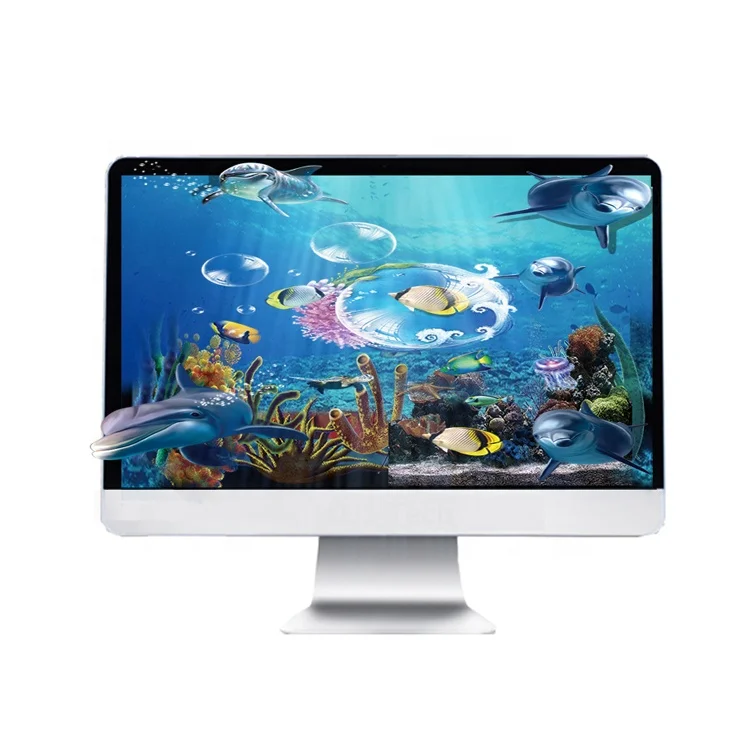 

23.6 IPS Touch screen all in one computer aio with wall mount, Silver