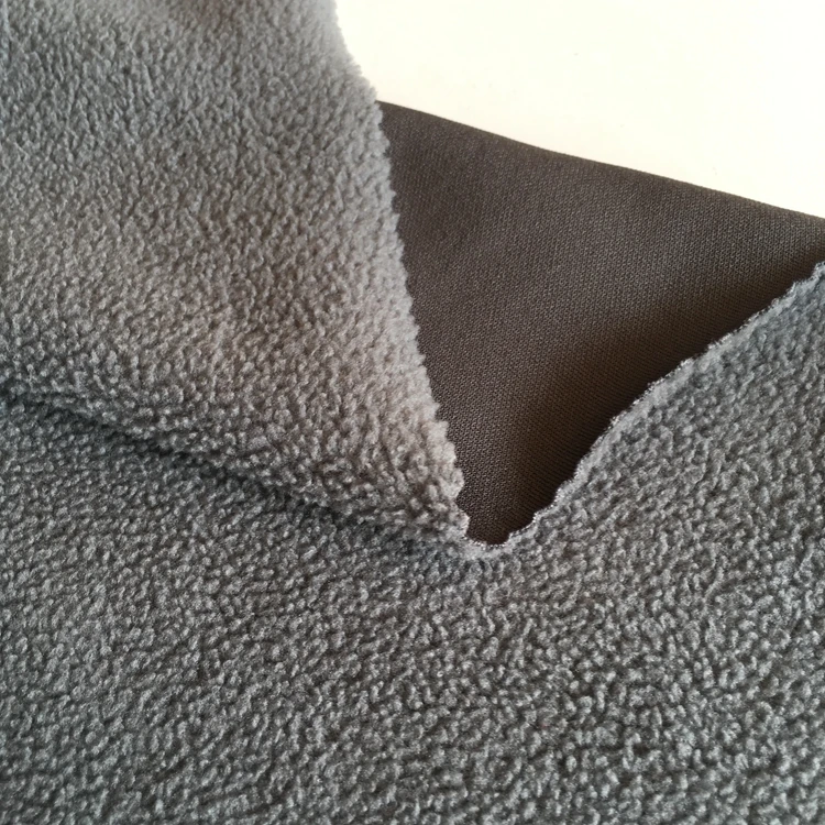 100 Polyester Polar Fleece Fabric With One Side Anti Pill One Side