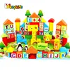 2018 New hottest 100 pcs creative wooden building blocks for kids W13A150