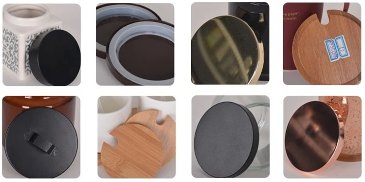 The Rose Gold Metal Lid Candle Holder Lid and Candle Jar Lid