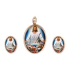 S-403 xuping fashion design Religion Jesus portrait customized Stainless Steel jewelry set
