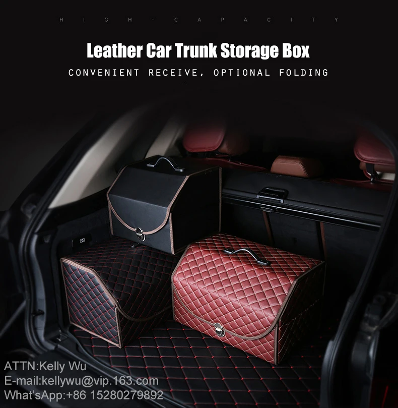 Car Trunk Organizer Box Storage Auto Tool Case Highgrade Microfiber