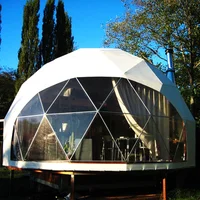 

5m diameter dome house canvas rest dome tent for glamping