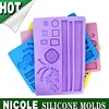 F0252 Nicole fondant decorating tools silicone cake lace mat