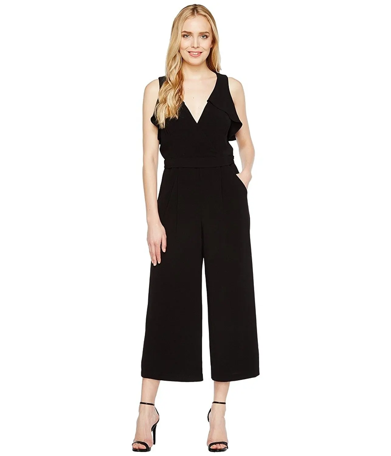 Womens Sleeveless Jumper Find Deals Get Quotations Christin Michaels Womens Lucinda Sleeveless Ruffle Jumper