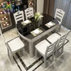 Dual Purpose Solid Wood Marble Dining Table CEDT005 for Home Furniture