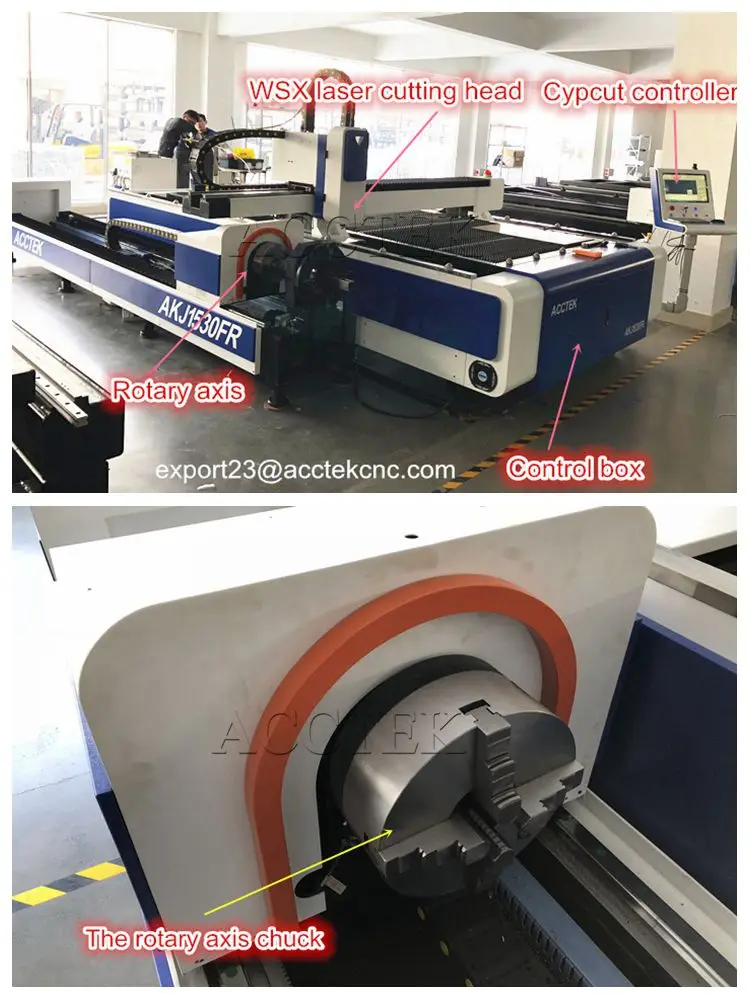 AKJ1530FR fiber laser metal cutting