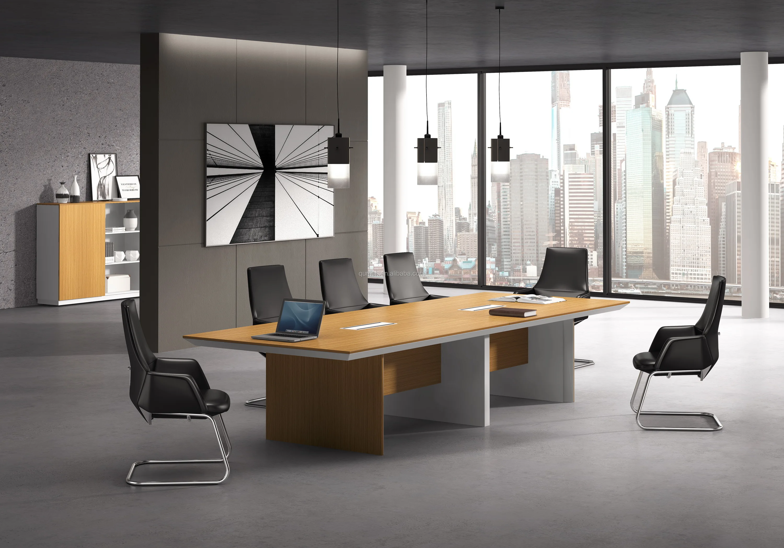 luxury veneer boardroom meeting table 10 person c