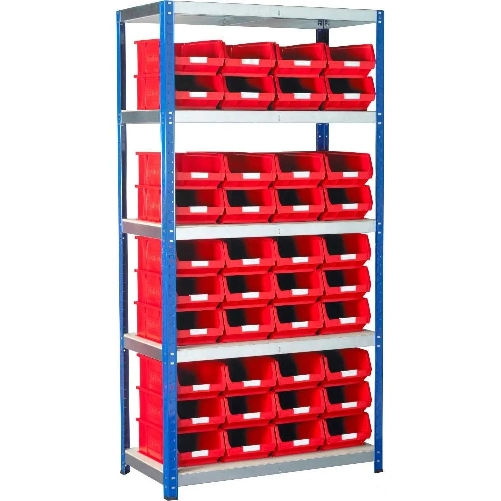 Metal Storage Shelving Unit With Plastic Bins Buy Storage Bin Rack