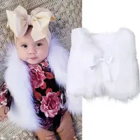 

Kids Boutique Clothing Wholesale Baby Girl Fur Vest Girls Fall Waistcoat