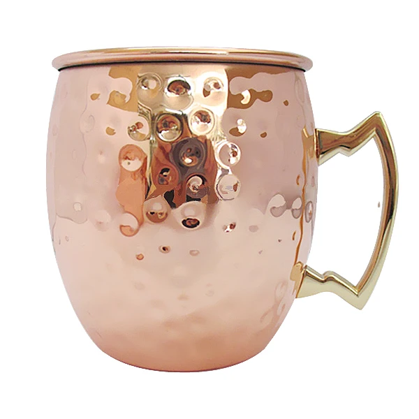 

Wholesale stainless steel copper cup copper mug in stock, Rose gold