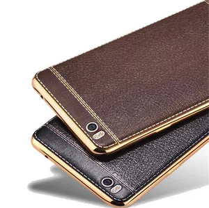 JESOY Electroplated Leather Phone Case Redmi Note 3 4 3S