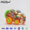 100pcs assorted fruit jelly cup candy in mini car toys jar chinese wholesale candy supplier