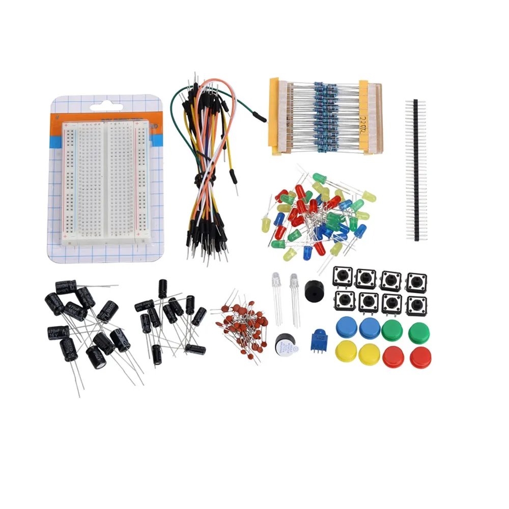 

Fans Electronic Components Package Kit with Breadboard and Wire Learning Kit