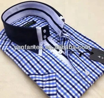 mens check formal shirts