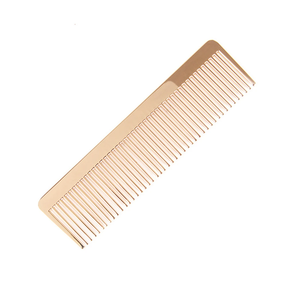 

Hot Sell Contracted Pocket Can be Customized Metal Hair Golden Comb, Gold