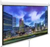 72 inch best fabric cleaning zero edge manual projection screen for home theatre system