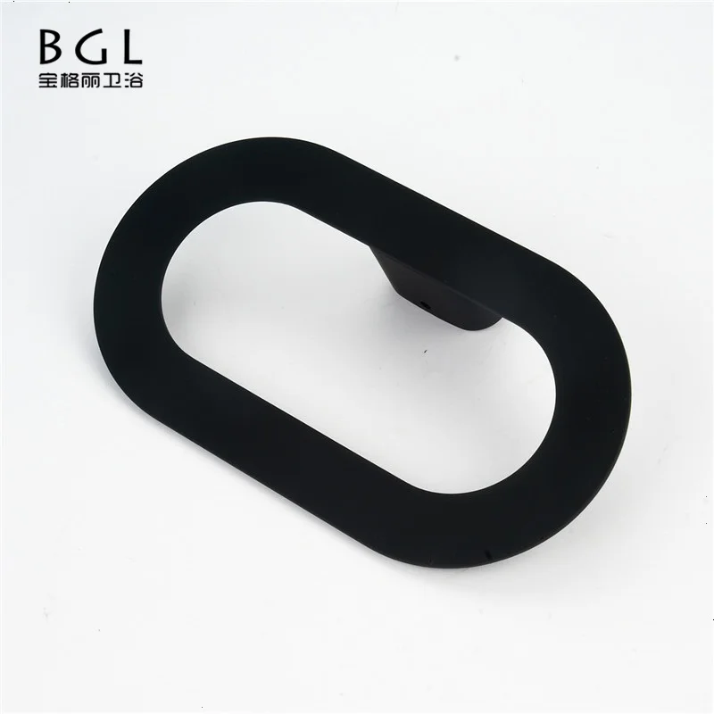 
18232 Bathroom Fitting Fashion Wall Mounted Zinc Alloy Towel hanger Rubber Paint Towel Holder hand Towel Ring 