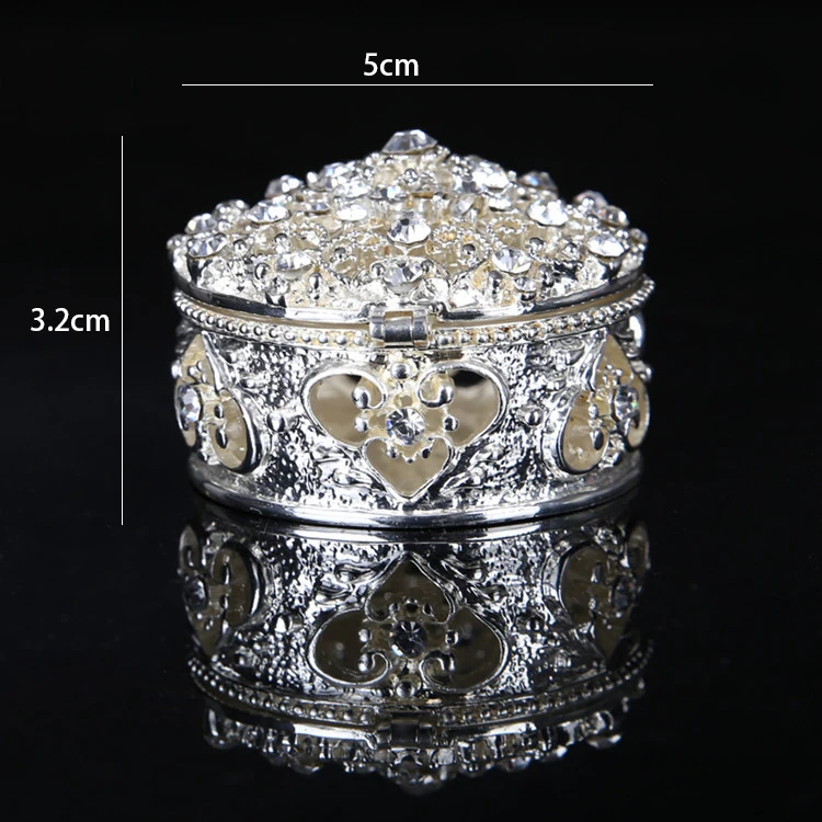 Luxury Exquisite Pearl Enamel Trinket Crystal Jewelry