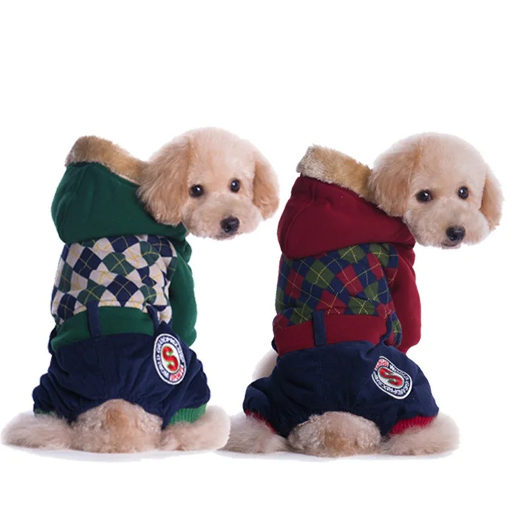 

JY462 Winter new thickened pet dog clothes British college pet clothes