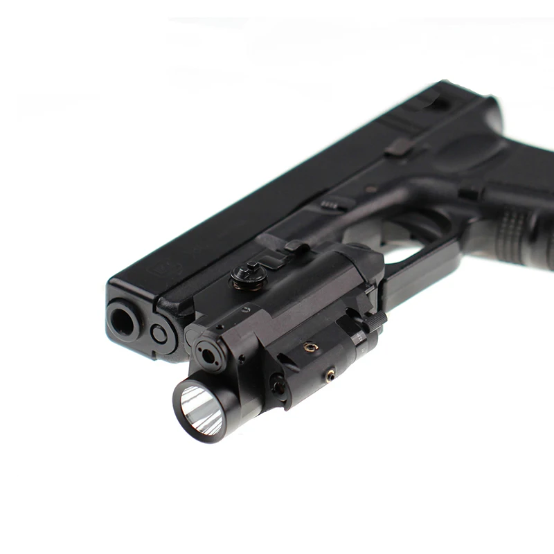 

Patent Design Self Latching Battery Door Tactical Green Laser Sight and LED Flashlight Combo
