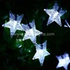 Outdoor Party Garden Lawn Waterproof Decor Lamp 20 LED Star Decoration Fairy Solar String Light