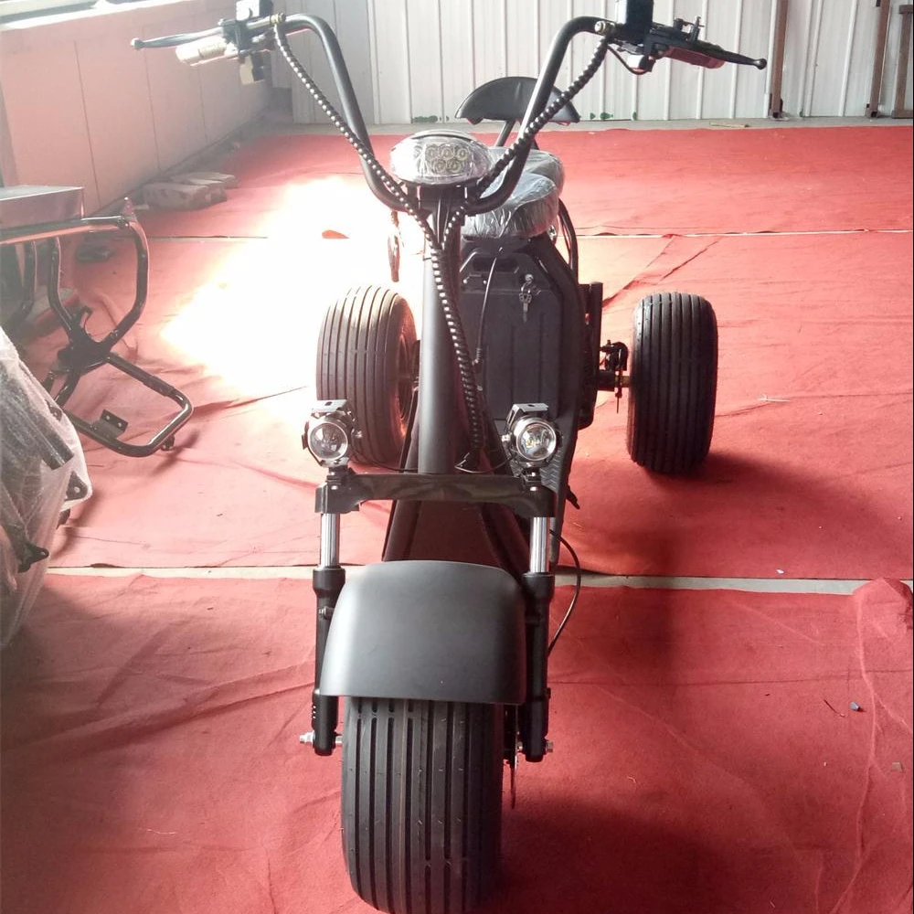 

3 wheels scooter electric citycoco with 2 removable batteries