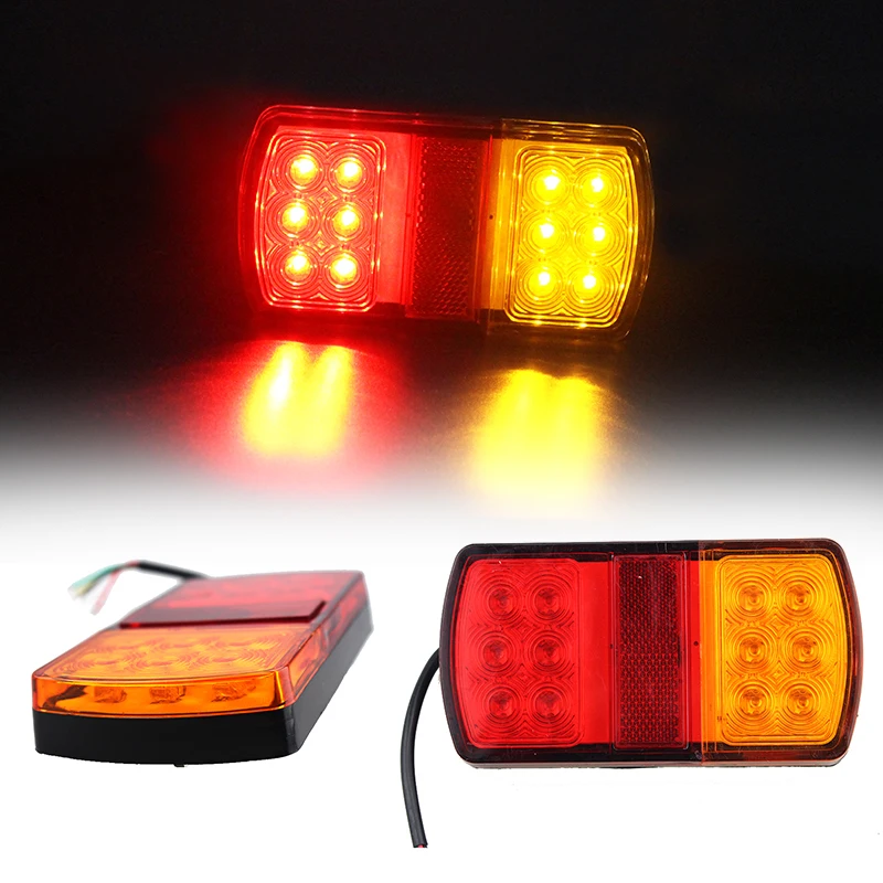 Hot Selling 12 LED Truck Tail Light Stop Light Indicator Lamp 10-30V