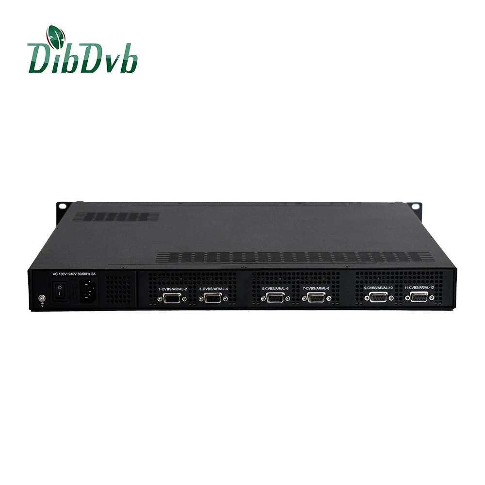 

AV to LAN IPTV encoder mpeg2 sd option 8/12/24 rca inputs visx chipset