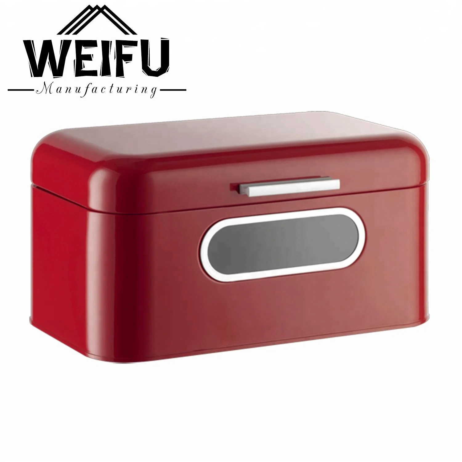 

metal bread box and Canister Set with bamboo lid