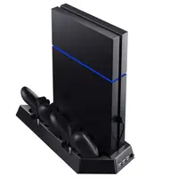 

For PS4 Stand Controller Charger Cooler Fan USB Hub Vertical Charging Dock Station For PS4 Console