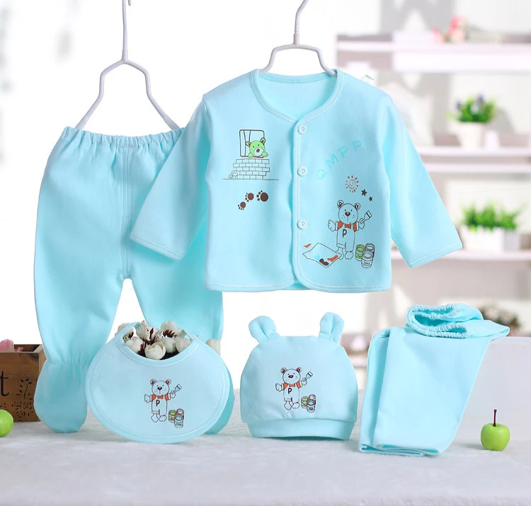 Newborn Baby Clothes Set Infant Toddler Age Group 0-3 Months 5 Pcs ...