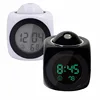 Zogift LCD Projection LED Display Time Digital Alarm Clock Talking clock