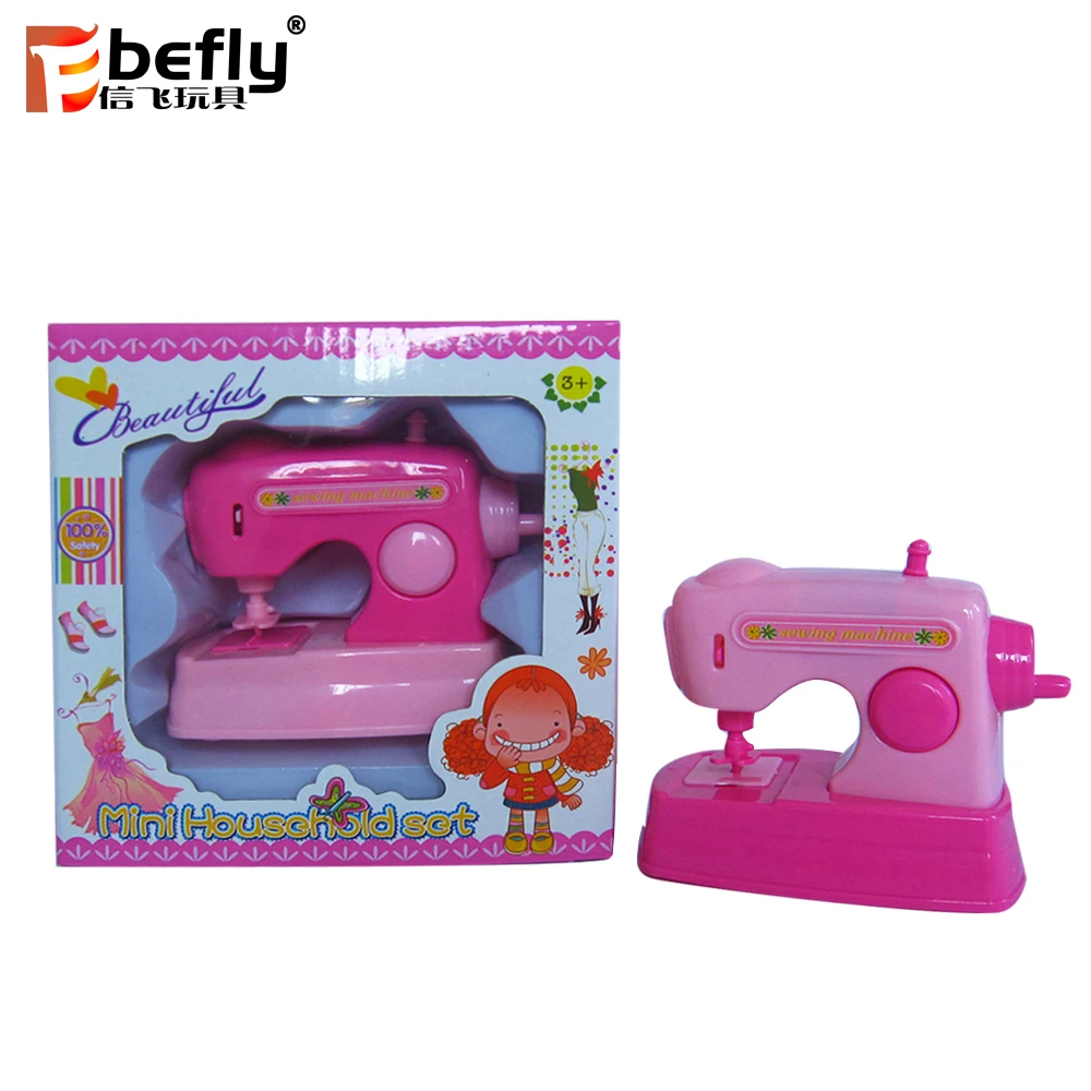 Girl Pink Plastic Role Play Mini Sewing Machine Toy Buy Sewing