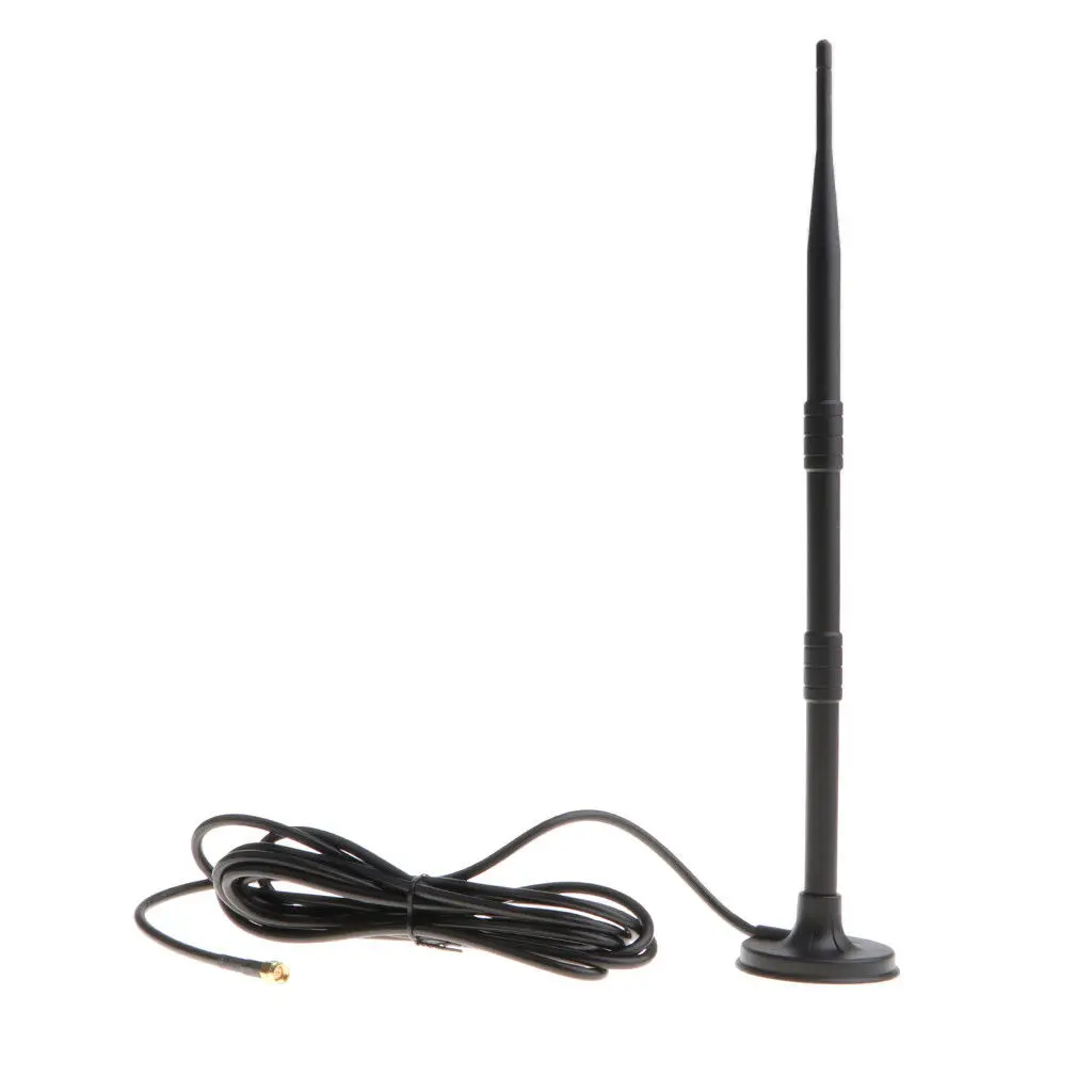 2.4g 9dbi Gain Wireless Wifi Antenna Booster Omni Suction Cup Dipole