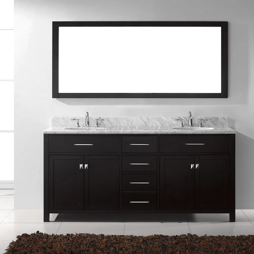 
Hot wooden bathroom cabinet Marble top 