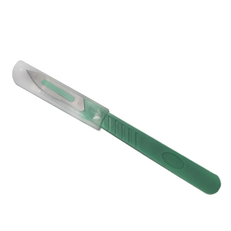NO.23  Collipasible Medical Plastic Handle Spring Scalpel (11)
