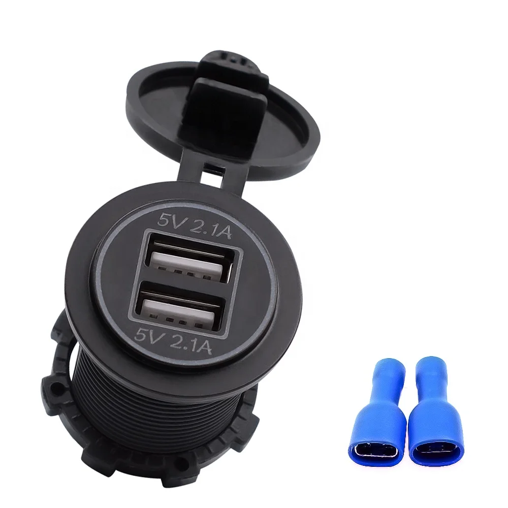 

Marine 5v 4.2A cigarette lighter socket usb fast micro car charger for motorcycle