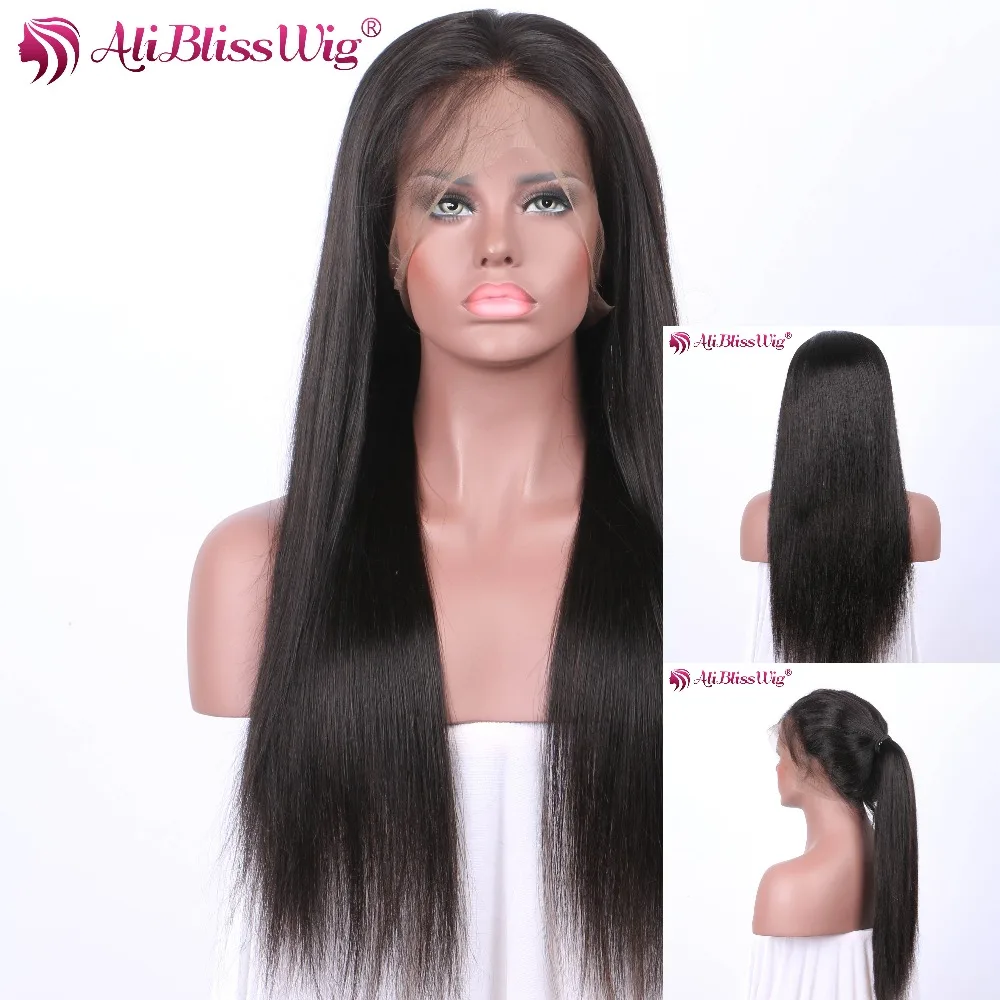 

Permanent Glueless 150% Density Straight Wholesale In Brazil 360 Lace Frontal Wig Brazilian Hair Straightening with Baby Hair