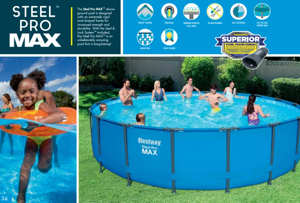 Bestway 10 Ft X 10 Ft X 30 In Round Above Ground Pool In The Above Ground Pools Department At Lowes Com