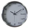 math clock metal frame wall clock