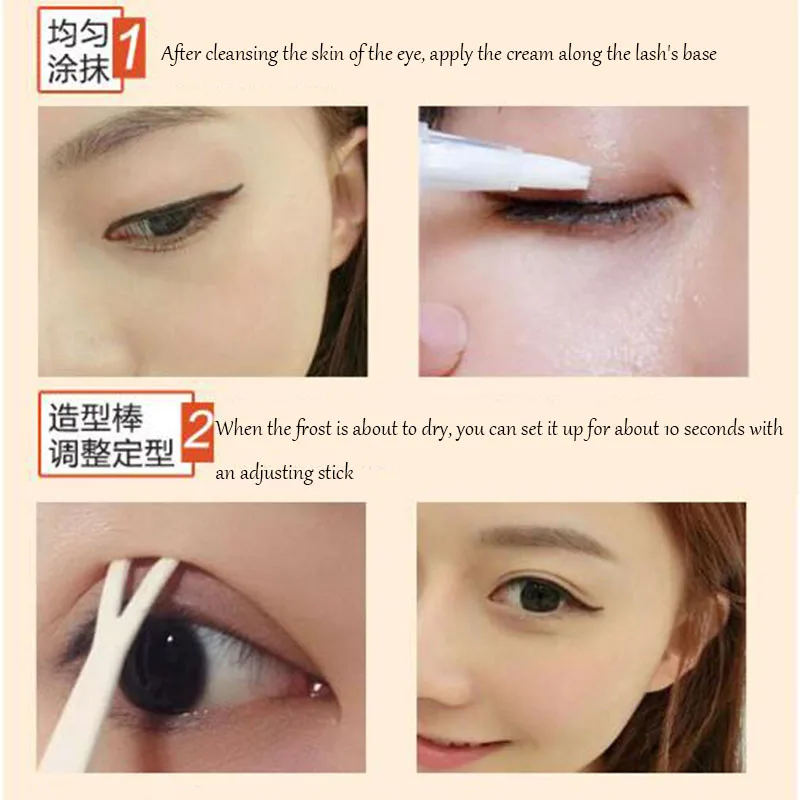 Liphop Double Eyelid Gel Cream Double Head Eyelids Pen Invisible Eyelid
