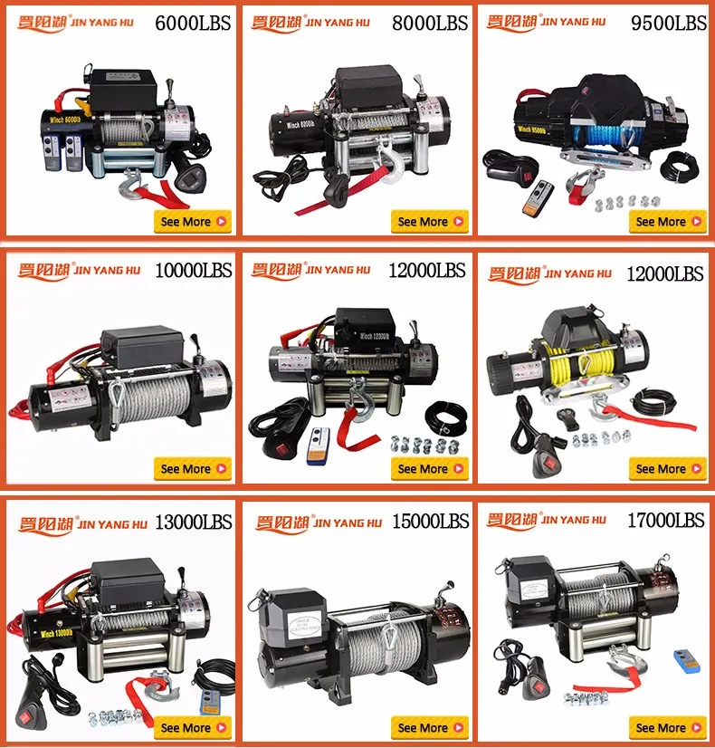 Dc12v/24v Auto Car Suv Electric Winch Electric Recovery Fast Handle