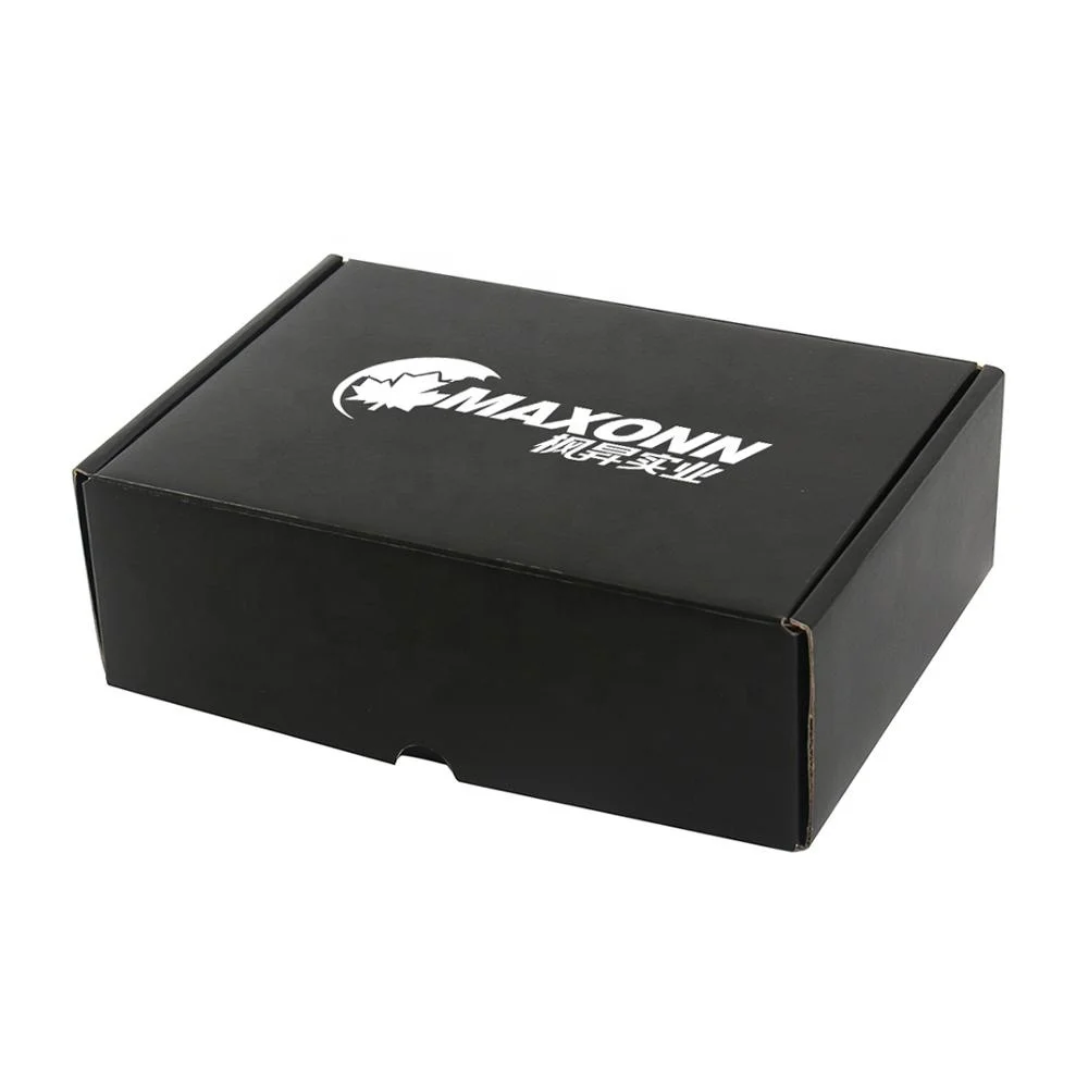 
High Quality Black Corrugated Recycle Paper Mailer Custom Logo Postal Shipping Boxes 