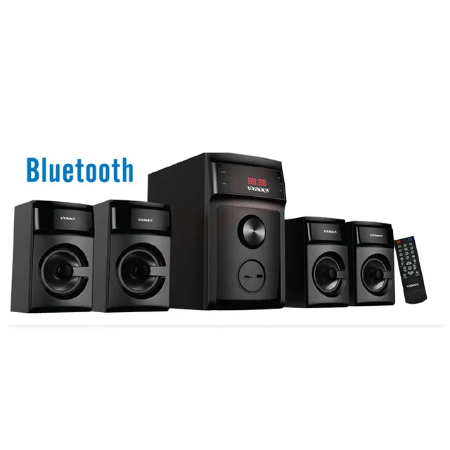 

SATE- NO MOQ Brand stocked Remote control 4.1 speaker home theater systems with USB/SD,FM/BL display,Karaoke AS-502BL, Black