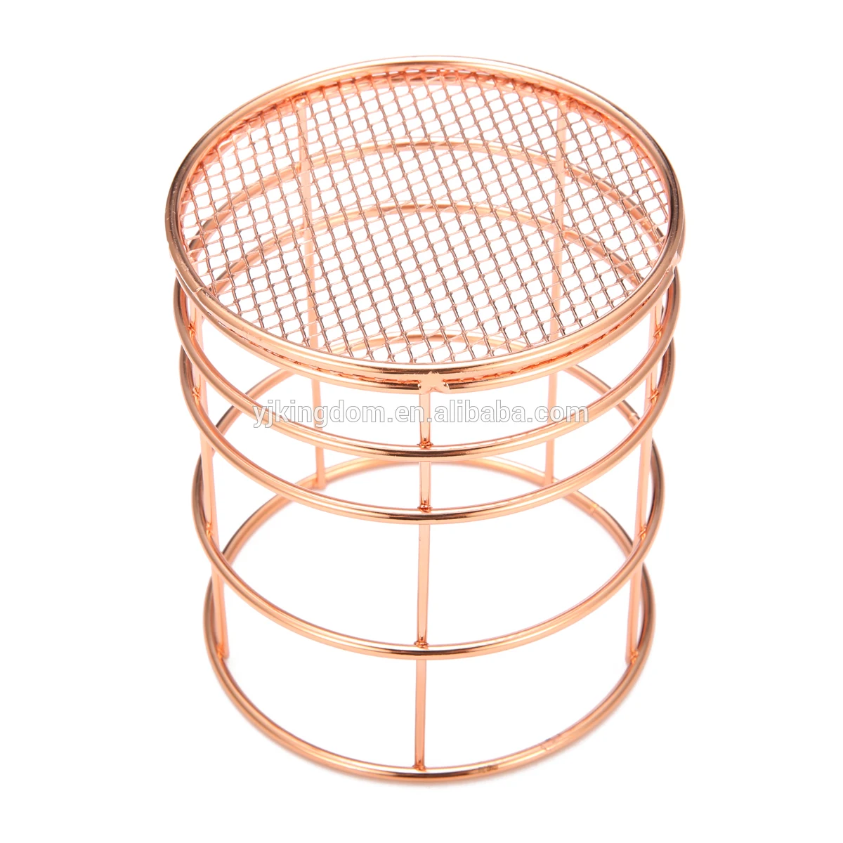 rose gold makeup holder