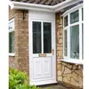 2018 Modern design plastic garage door window inserts cheap PVC windows and doors with tempered glass