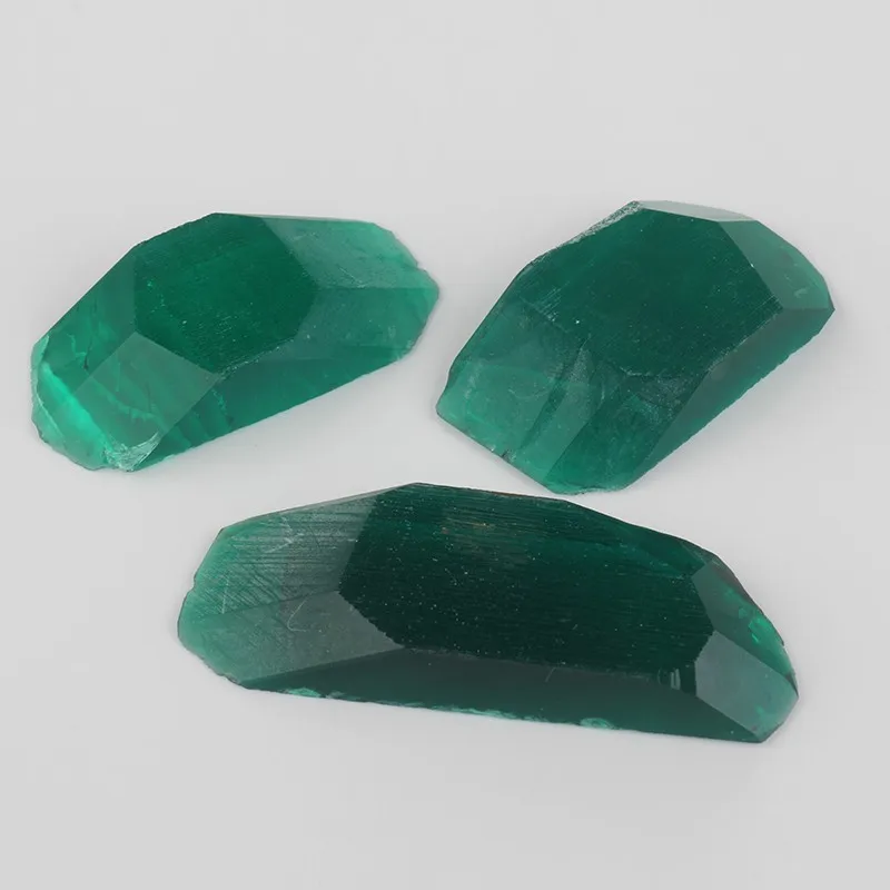 

Starsgem green color lab created gemstone diamonds russian hydrothermal zambia emerald rough diamond