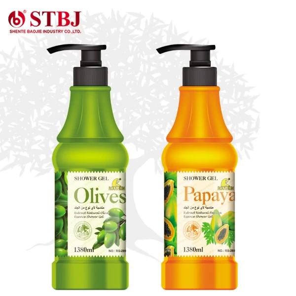 

RONSHUN Whitening Olive papaya body shower wash gel